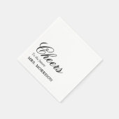 Serviette En Papier Tchin future Mrs. Cocktail de Fête de Mariage (Coin)