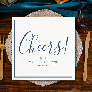 Serviette En Papier Tchin  Minimaliste et Chic   Serviettes de mariage