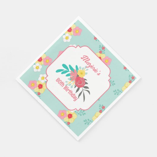 Serviette En Papier Tea Party (Coin)