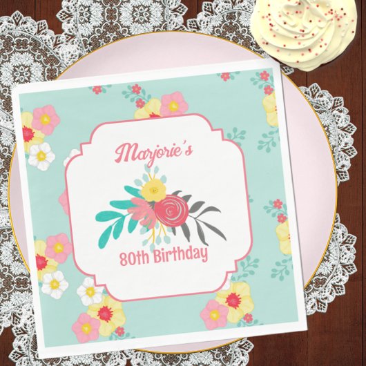 Serviette En Papier Tea Party