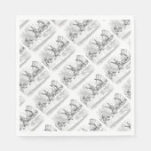 Serviette En Papier Tea Party Alice dans Wonderland Papier serviettes (Devant)