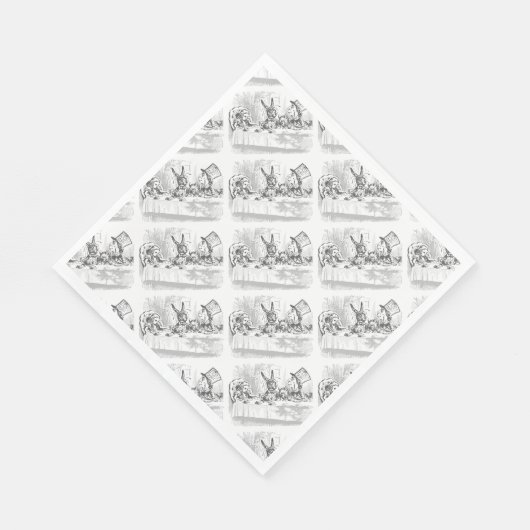 Serviette En Papier Tea Party Alice dans Wonderland Papier serviettes (Coin)