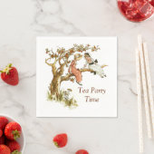 Serviette En Papier Tea Party avec Kate Greenaway illustration (En situation)