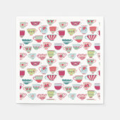 Serviette En Papier Tea Party Moderne Pastel (Devant)