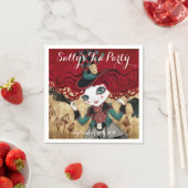 Serviette En Papier Tea Party sur mesure serviettes (En situation)
