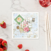 Serviette En Papier Tea Party vintage (En situation)
