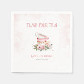 Serviette En Papier Tea Party Whimsical Floral Tea Party (Devant)
