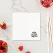 Serviette En Papier Tea Time Meow Time - Cute Cat and Tea Design (En situation)