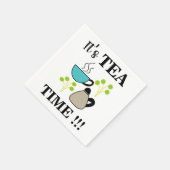 Serviette En Papier Tea Time Tea Cup Party (Coin)
