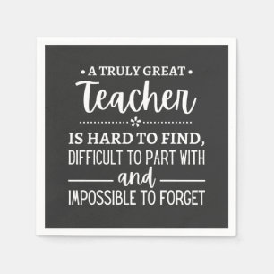 Serviette En Papier Teacher