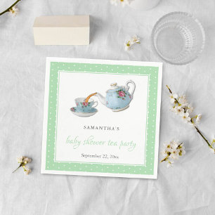Serviette En Papier Teacups Baby shower Tea Party