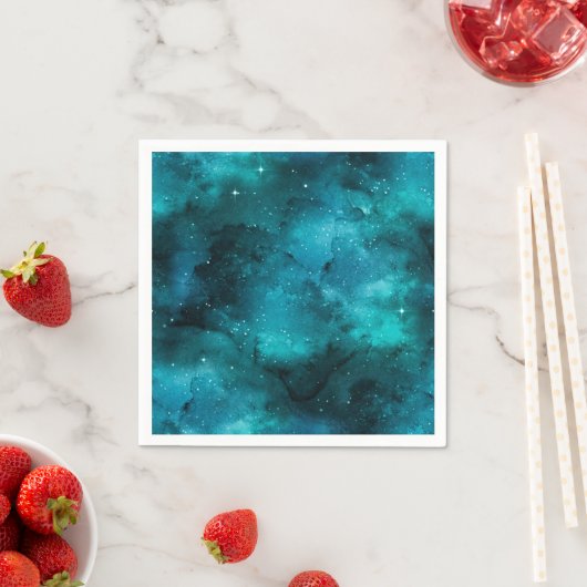 Serviette En Papier Teal Galaxy Series 7 (En situation)