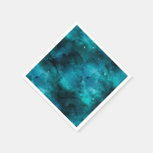 Serviette En Papier Teal Galaxy Series 7 (Coin)