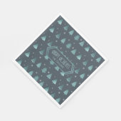 Serviette En Papier Teal ID863 (Coin)