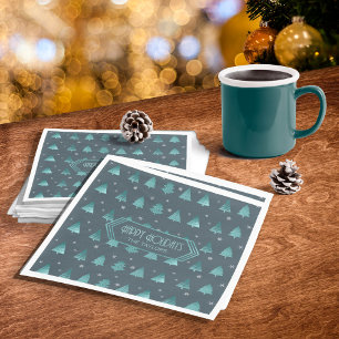 Serviette En Papier Teal ID863