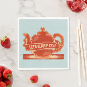 Serviette En Papier Teapot Drôle Thé à Boire (En situation)