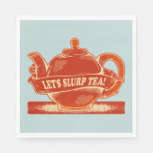 Serviette En Papier Teapot Drôle Thé à Boire (Devant)