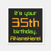 Serviette En Papier Techie 35th Birthday Paper Napkins (Devant)