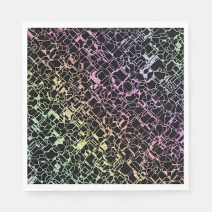 Serviette En Papier techno rainbo :