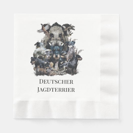 Serviette En Papier Teckels de chasse allemand (Devant)