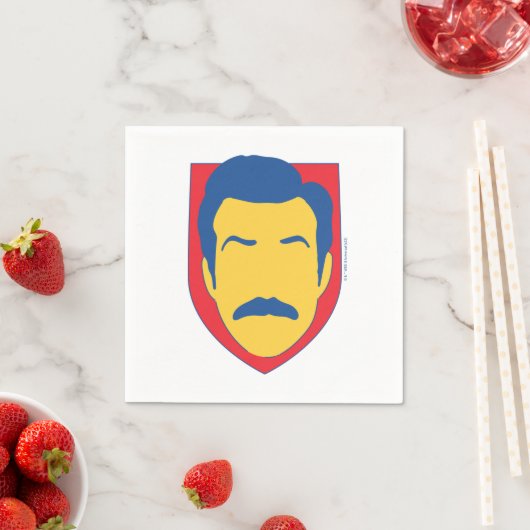 Serviette En Papier Teddy Badge (En situation)