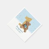 Serviette En Papier Teddy Bear 1er Anniversaire serviettes (Coin)