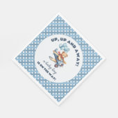 Serviette En Papier Teddy Bear Avion Ballons Baby shower garçon (Coin)