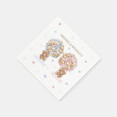 Serviette En Papier Teddy Bear Baby Genre Reveal (Coin)