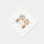 Serviette En Papier Teddy Bear Baby Genre Reveal (Coin)