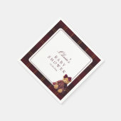 Serviette En Papier Teddy Bear Baby Shower (Coin)