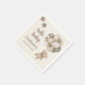 Serviette En Papier Teddy Bear Baby shower Boy (Coin)