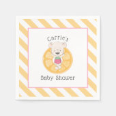 Serviette En Papier Teddy Bear Girl on Pool Baby shower flottant (Devant)