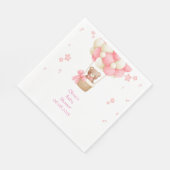 SERVIETTE EN PAPIER TEDDY BEAR PINK  (Coin)