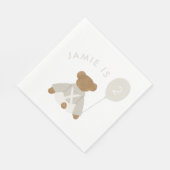Serviette En Papier Teddy Bear Pique-nique bébé Invitation d'anniversa (Coin)