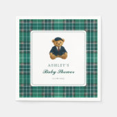 Serviette En Papier Teddy Bear Preppy Boy Baby shower (Devant)