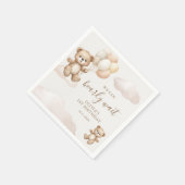 Serviette En Papier Teddy Bear We Can Bearly Wait Birthday (Coin)