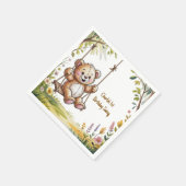 Serviette En Papier Teddy's First Birday Swing Party (Coin)