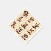 Serviette En Papier Teds (Coin)