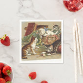 Serviette En Papier TEE Curious Cat (En situation)