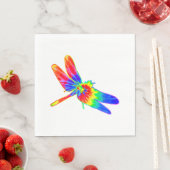 Serviette En Papier Tee de dragonfly Dye arc-en-ciel (En situation)