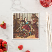 Serviette En Papier TEE Lion Queen (En situation)