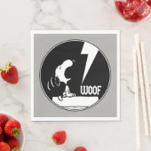 Serviette En Papier Tee - shirt | Snoopy Howling (En situation)