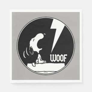 Serviette En Papier Tee - shirt   Snoopy Howling
