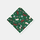 Serviette En Papier Tee Time Green Golf Motif Napkins (Coin)