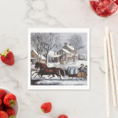 Serviette En Papier TEE Winter Ride (En situation)