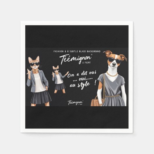 SERVIETTE EN PAPIER TEEMIGINON (Devant)