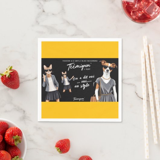 SERVIETTE EN PAPIER TEEMIGNON (En situation)