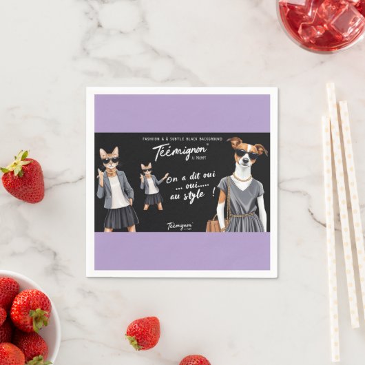 SERVIETTE EN PAPIER TEEMIGNON (En situation)