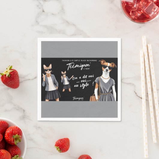 SERVIETTE EN PAPIER TEEMIGNON (En situation)