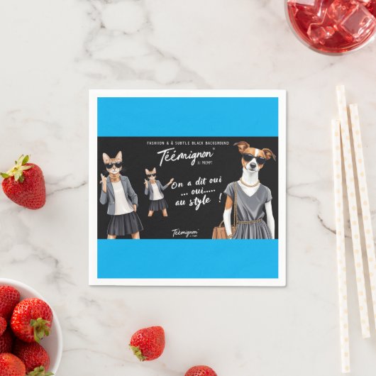 SERVIETTE EN PAPIER TEEMIGNON (En situation)